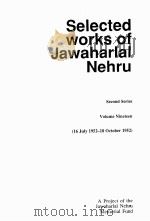 Selected works of Jawaharlal Nehru Second Series Volume Nineteen PDF电子版封面