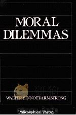 MORAL DILEMMAS 1988 PDF电子版封面 0631157085