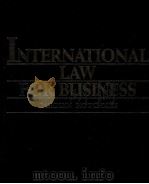 INTERNATIONAL LAW FOR SUBINESS PDF电子版封面 0070304955
