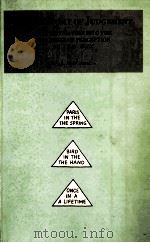 THE ANATOMY OF JUDGEMENT 1989 PDF电子版封面 1853431060