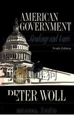 AMERICAN GOVERNMENT READINGS AND CASES TENTH EDITION 1990 PDF电子版封面