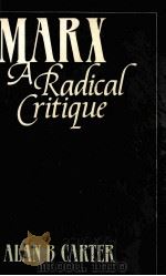 MARX A RADICAL CRITIQUE 1988 PDF电子版封面 0813306515