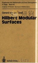 HIBERT MODULAR SURFACES 1988 PDF电子版封面