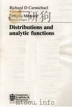DISTRIBUTIONS AND ANALYTIC FUNCTIONS 1989 PDF电子版封面