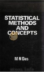 STATISTICAL METHODS AND CONCEPTS 1989 PDF电子版封面