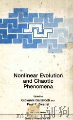 NONLINEAR EVOUTION AND CHAOTIC PHENOMENA 1988 PDF电子版封面