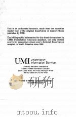 SYTHESIS AND REACTIONS OF NITRENE AND METHYLENE CLUSTERS 1986 PDF电子版封面