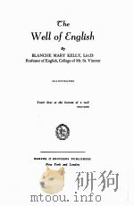THE WELL OF ENGLISH 1936 PDF电子版封面