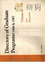 DIRECTORY OF GRADUATE PROGRAMS:1986 & 1978 VOLUME B 10TH EDITION（1972 PDF版）