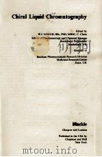 CHIRAL LIQUID CHROMATOGRAPHY（1989 PDF版）