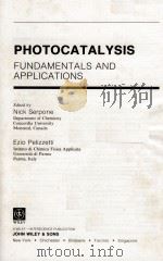 PHOTOCATALYSIS: FUNDAMENTALS AND APPLICATIONS（1989 PDF版）