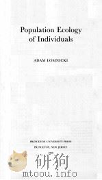 POPULATION ECOLOGY OF INDIVIDUALS（1988 PDF版）