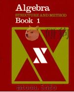 ALGEBRA STRUCTURE AND METHOD BOOK1 1979 PDF电子版封面 0395266378