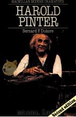 HAROLD PINTER SECOND EDITION 1988 PDF电子版封面 0333484347