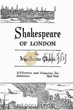 SHAKRESPEARE OF LONDON 1964 PDF电子版封面