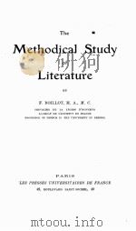 THE METHODICAL STUDY OF LITERATURE 1923 PDF电子版封面