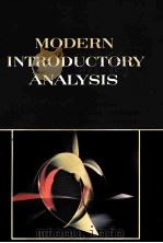MODERN INTRODUCTORY ANALYSIS 1980 PDF电子版封面