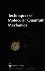 BASIC PRINCIPLES AND TECHNIQUES OF MOLECULAR QUANTUM MECHANICS 1989 PDF电子版封面 0387967591