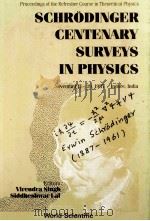SCHRODINGER CENTENARY SUREYS IN PHYSICS   1988  PDF电子版封面  9971506947   
