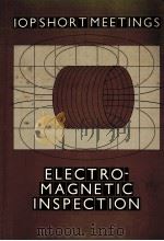 ELECTROMAGNETIC INSPECTION 1988 PDF电子版封面 0854985115