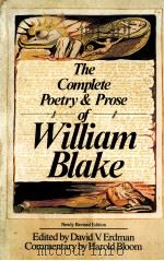 THE COMPLETE POETRY AND PROSE OF WILLIAM BLAKE 1998 PDF电子版封面 0385152132