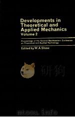 DEVELOPMENTS IN THEORETICAL AND APPLIED MECHANICS VOLUME 2（1964 PDF版）