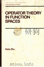 OPERATOR THEORY IN FUNCTION SPACES（1990 PDF版）