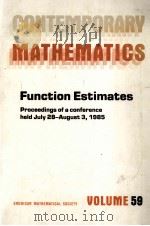 CONTEMPORARY MATHEMATICS VOLUME 59（1980 PDF版）