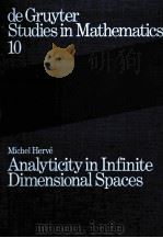 ANALYTICITY IN INFINITE DIMENSIONAL SPACES 1989 PDF电子版封面 3110109956