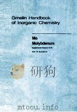 GMELIN HANDBOOK OF INORGANIC CHEMISTRY 8TH EDITION（1989 PDF版）