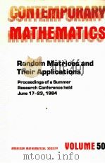 CONTEMPORARY MATHEMATICS VOLUME 50（1986 PDF版）