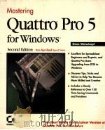 MASTERING QUATTRO PRO 5 FOR WINDOWS SECOND EDITION（1992 PDF版）