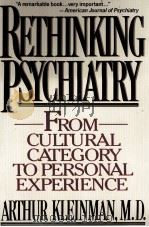 RETJINKING PSYCHIATRY 1972 PDF电子版封面 0029174422