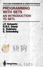 PROGRAMMING WITH SETS 1986 PDF电子版封面 0387963995