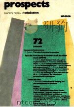 PROSPECTS QUARTERLY REVIEW OF EDUCATION（1989 PDF版）