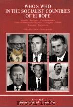 WHO'S WHO IN THE SOCIALIST COUNTRIES OF EUROPE VOLUME 1 A-H INDEX 1989 PDF电子版封面 3598107196