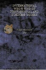 INTERNATINAL WHO'S WHO OF PROFESSIONAL AND BUSINESS WOMEN FIRST EDITION 1989 PDF电子版封面 HON.GENERAL