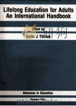 LIFELONG EDUCATION FOR ADULTS AN INTERNATIONAL HANDBOOK（1989 PDF版）