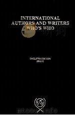THE INTERNATIONAL AUTHORS AND WRITERS WHO'S WHO（ PDF版）