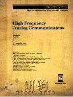 HIGH FREQUENCY ANALOG COMMUNICATIONS（1989 PDF版）
