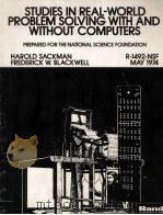 STUDIES IN REAL-WORLD PROBLEM SOLVING WITH AND WITHOUT COMPUTERS 1974 PDF电子版封面
