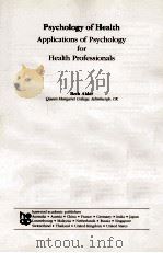 PSYCHOLOGY OF HEALTH 1995 PDF电子版封面 3718657619;3718657627
