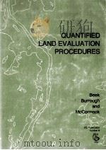 QUANTIFIED LAND EVALUATION PROCEDURES 1987 PDF电子版封面