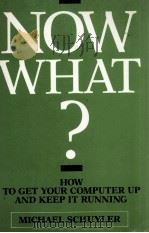 NOW WHAT? How to Get Your Computer up and keep int Running 1988 PDF电子版封面 1555700225