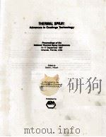 THERMAL SPRAY: ADVANCES IN COATINGS TECHNOLOGY（1988 PDF版）