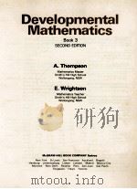 DEVELOPMENTAL MATHEMATICS BOOK 3 1983 PDF电子版封面