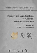 LECTURE NOTES IN CONTROL AND INFORMATION SCIENCES 642: THEORY AND APPLICATIONS OF GRAPHS（1978 PDF版）