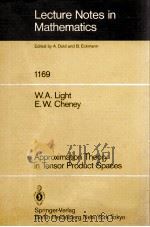 LECTURE NOTES IN MATHEMATICS 1169: APPROXIMATION THEORY IN TENSOR PRODUCT SPACES（1985 PDF版）