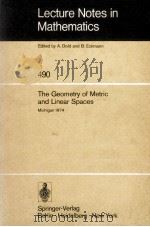 LECTURE NOTES IN MATHEMATICS 490: THE GEOMETRY OF METRIC AND LINEAR SPACES（1975 PDF版）