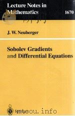 SOBOLEV GRADIENTS AND DIFFERENTIAL EQUATIONS（1997 PDF版）